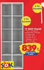 10 GÖZLÜ KİTAPLIK 10 GÖZLÜ KİTAPLIK